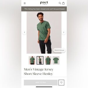 Pact Men's Short Sleeve Tee - Green